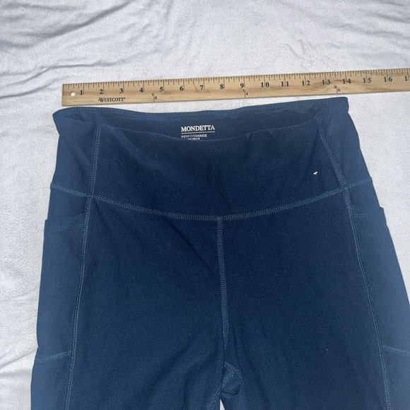 Mondetta L Large Blue Leggings With Pockets Full Length - Picture 8 of 12